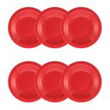 Conjunto de Pratos Fundos 23 cm 6 Peças Red - Oxford - Oxford sc