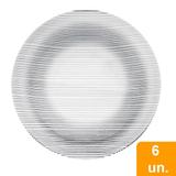 Conjunto de Pratos Fundos de Vidro 6 peças Diamante - Duralex
