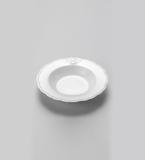 Conjunto de Pratos Fundos Queen em Porcelana Super White 6 Peças 21,5 cm - Lyor