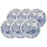 Conjunto de Pratos para Sobremesa 19 cm Cena Inglesa 6 Peças - Oxford - Oxford sc