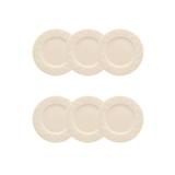 Conjunto de Pratos para Sobremesa 20 cm 6 Peças Marfim - Oxford - Oxford sc