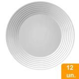 Conjunto de Pratos Raso de Vidro 12 peças Opaline Saturno - Duralex