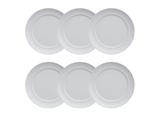 Conjunto de Pratos Raso Porcelana 27,5 cm Branco Laguna (6 unidades) Germer - GMR 992