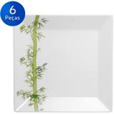 Conjunto de Pratos Rasos 6 Peças Quartier Bamboo - Oxford