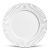 Conjunto de pratos rasos 6pcs roma branco porto brasil