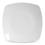 Conjunto de pratos rasos 6pcs square branco porto brasil