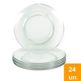 Conjunto de Pratos Rasos de Vidro 24 peças Astral - Marinex - Duralex/marinex