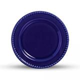 Conjunto de Pratos Rasos Scalla Bolinha, Azul, 48.2838, 6 Peças