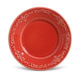 Conjunto de pratos sobremesa 6pcs acanthus vermelho porto brasil