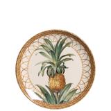 Conjunto de pratos sobremesa 6pcs pineapple natural porto brasil