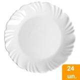 Conjunto de Pratos Sobremesa de Vidro 24 peças Opaline Pétala - Duralex