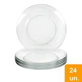 Conjunto de Pratos Sobremesa Duralex Astral Vidro 24 peças - Marinex