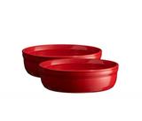 Conjunto de Ramekins para Creme Brulee 2 Pecas 13 cm Vermelho - Emile henry