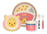 Conjunto De Refeição Infantil C/ 5 Peças - Me Lhama- Oxford