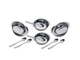 Conjunto de Sobremesa 12 Peças Taça e Colher Inox - Golden