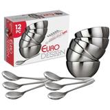 Conjunto De Sobremesa 12pçs Aço Inox Msp4807 Euro Home
