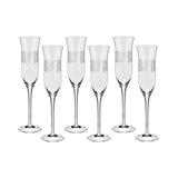 Conjunto de Taças 06 peças de 180ml para Espumante Cristal Celeste YMA7-5182 - Oxford