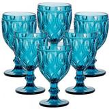 Conjunto de Taças para Água Diamond Azul 6 pçs - Decorafast