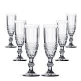 Conjunto de Taças para Champagne Elegance Clear 6 Peças 140ml Class Home