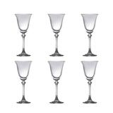 Conjunto de Taças para Vinho Branco 6 Peças 250ml Alexandra Bohemia