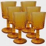 Conjunto de Taças Quadriculadas Âmbar 6 peças - Decorafast