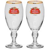 Conjunto de Taças Stella Artois em Vidro para Cerveja 2PÇS 250ML Globimport
