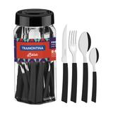 Conjunto De Talheres Brisa 24 Peças Preto 23198050 Tramontina