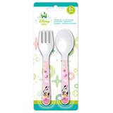 Conjunto de Talheres - Garfo e Colher - Disney - Minnie Mouse - New Toys