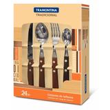 Conjunto de Talheres Inox 24 Pcs Tradicional Tramontina