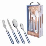 Conjunto De Talheres Mara 8050 24pçs Azul - Euro home