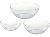 Conjunto de Tigelas Vidro Redonda 3 Peças Marinex - Bella