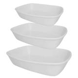 Conjunto de Travessas Bake 3 Peças Branca - Oxford - Oxford sc