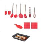 Conjunto De Utensílios Colheres De Silicone 11 Pç + Forma - Clink