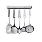 Conjunto de Utensilios Cozinha Inox 6 Peças Euro Home IN9444