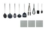 Conjunto De Utensílios De Cozinha Colheres De Silicone 12 Pç - Clink