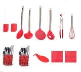 Conjunto De Utensílios De Cozinha Colheres De Silicone 13 Pç - Clink