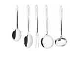 Conjunto de Utensílios Simonaggio Aruba em Inox - 5 Pçs