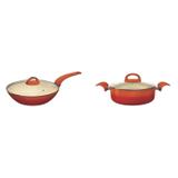Conjunto de Wok 28cm e Caçarola 3,2L MadeiraMadeira 403115 Laranja - Euro home