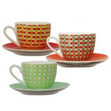 Conjunto De Xícara De Café Com Pires 12 Peças - Proinox - Meridional