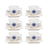 Conjunto de Xícaras 200 ml com Pires 12 Peças Focus - Oxford - Oxford sc