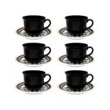 Conjunto de Xícaras 200 ml com Pires 12 Peças Luiza - Oxford - Oxford sc