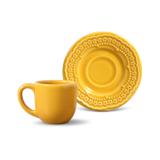 Conjunto de xícaras cafe 6pcs madeleine mostarda porto brasil