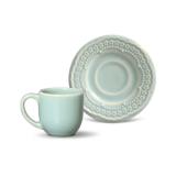 Conjunto de xícaras cafe 6pcs madeleine verde porto brasil