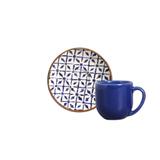 Conjunto de xicaras de cafe 6pcs asteca porto brasil