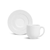 Conjunto de xícaras de cafe 6pcs flat branco porto brasil