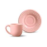 Conjunto de xícaras de cafe 6pcs madeleine rosa porto brasil