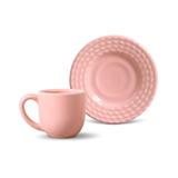 Conjunto de xícaras de cafe 6pcs olimpia rosa porto brasil