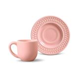 Conjunto de xícaras de cafe 6pcs roma rosa porto brasil