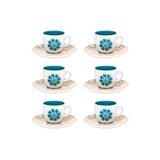 Conjunto de Xícaras de Café 75 ml com Pires 12 Peças Coup Etnia - Oxford - Oxford sc