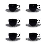 Conjunto de Xícaras de Cafezinho 75 ml com 12 peças Ryo Ink - Oxford - Oxford sc